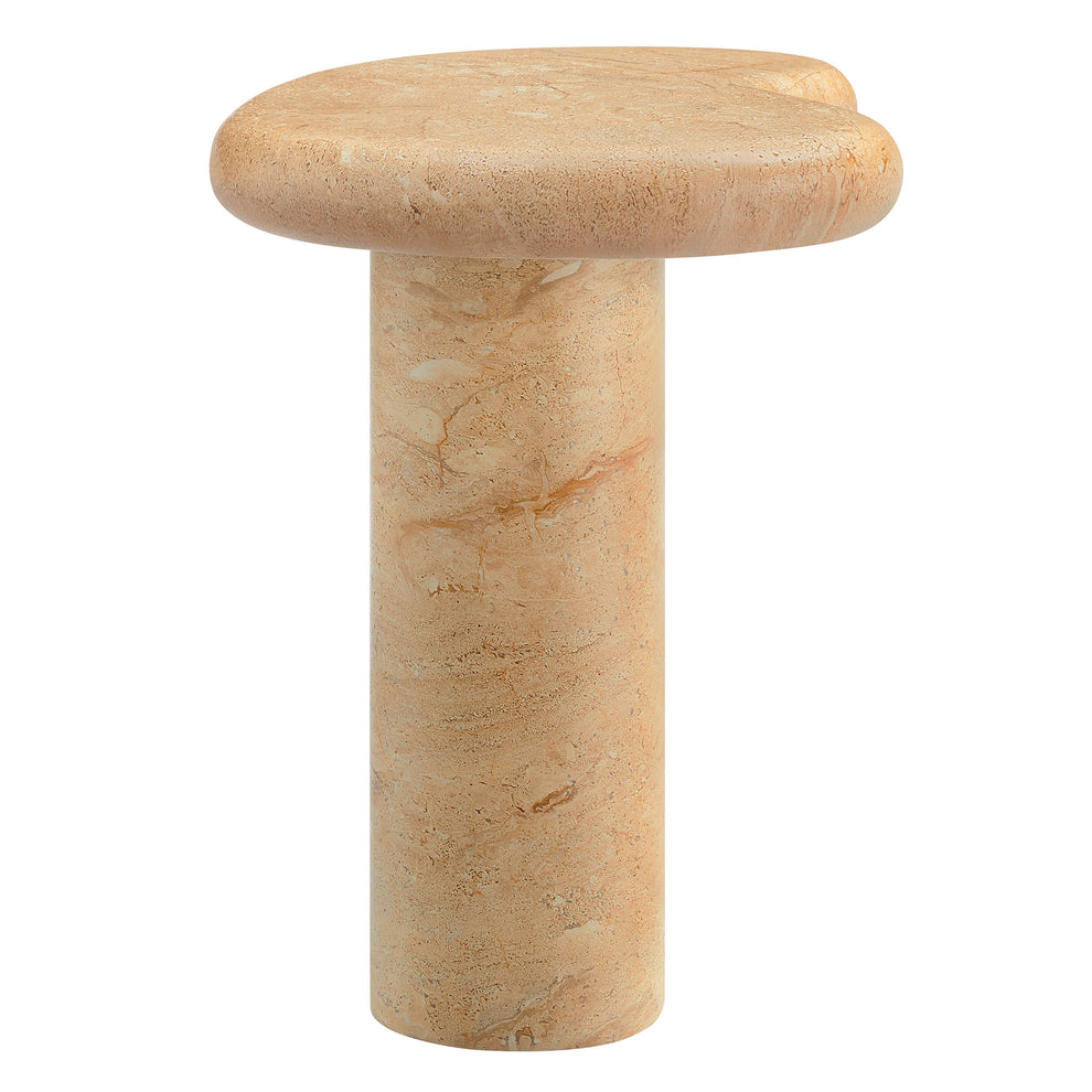 Elowen Indoor - Outdoor Patio Textured Faux Travertine Side Table by Modway | Side Tables | Modishstore - 4