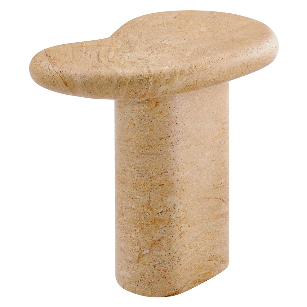 Elowen Indoor - Outdoor Patio Textured Faux Travertine Side Table by Modway | Side Tables | Modishstore - 5