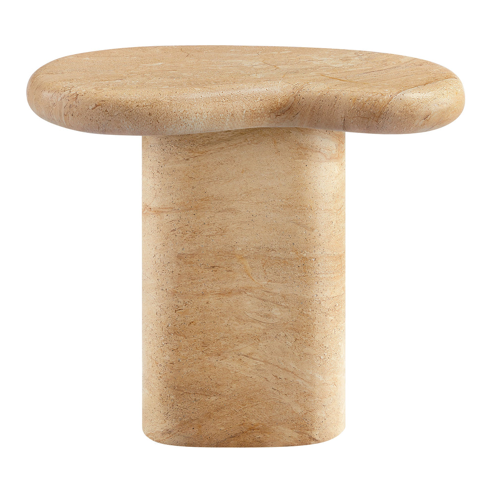 Elowen Indoor - Outdoor Patio Textured Faux Travertine Side Table by Modway | Side Tables | Modishstore - 6