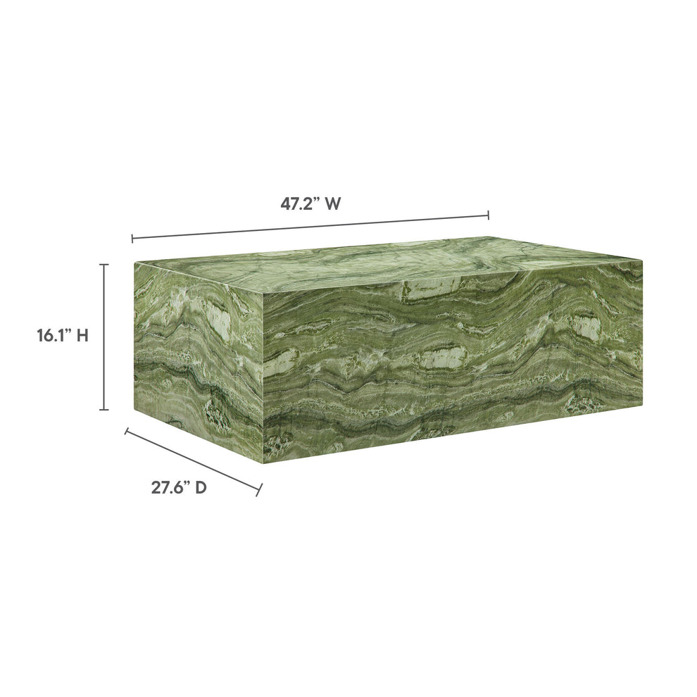 Jordana Square Plinth Indoor - Outdoor Patio Concrete Coffee Table by Modway | Coffee Tables | Modishstore - 9