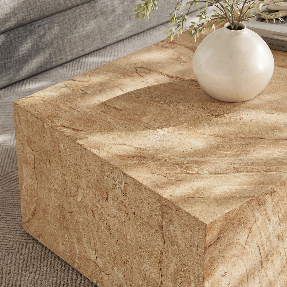 Jordana Square Plinth Indoor - Outdoor Patio Concrete Coffee Table by Modway | Coffee Tables | Modishstore - 14