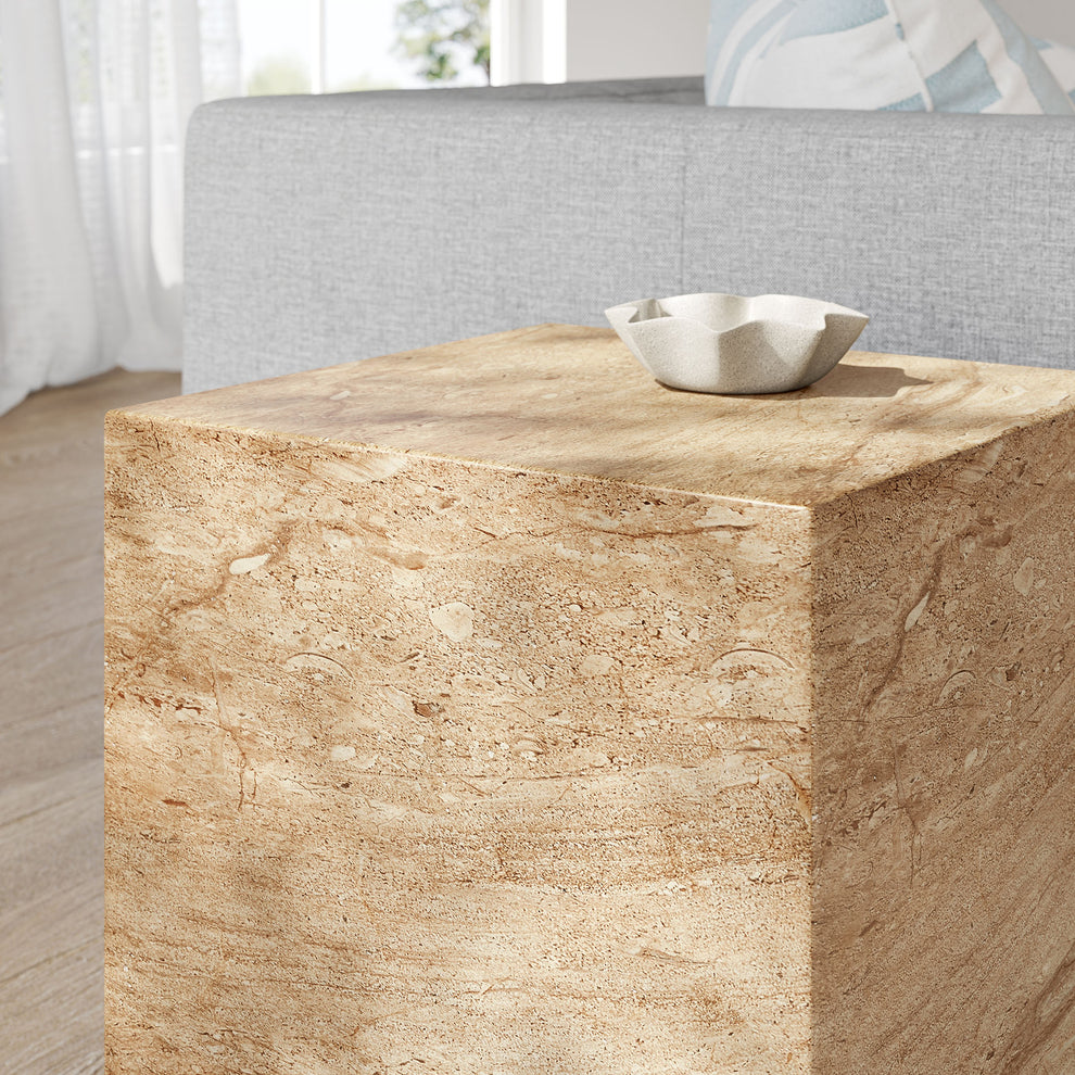 Jordana Square Plinth Indoor - Outdoor Patio Concrete Side Table by Modway | Side Tables | Modishstore - 14