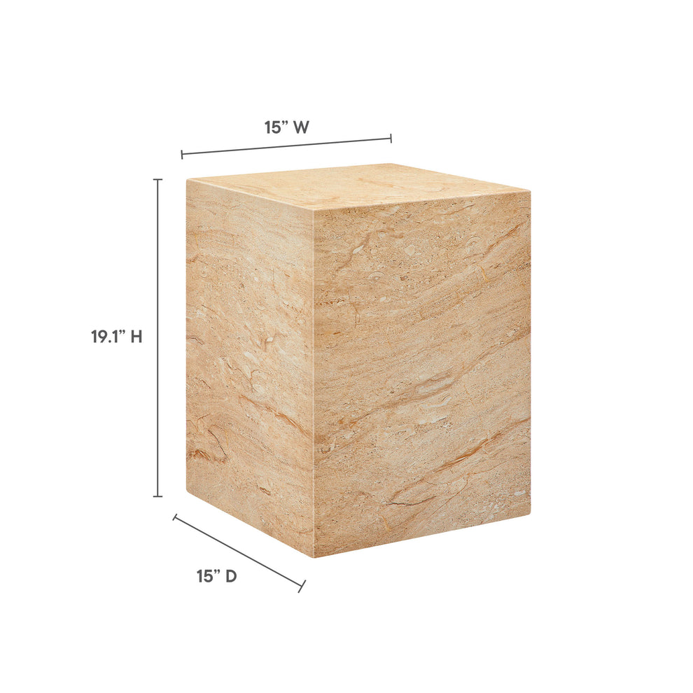 Jordana Square Plinth Indoor - Outdoor Patio Concrete Side Table by Modway | Side Tables | Modishstore - 19