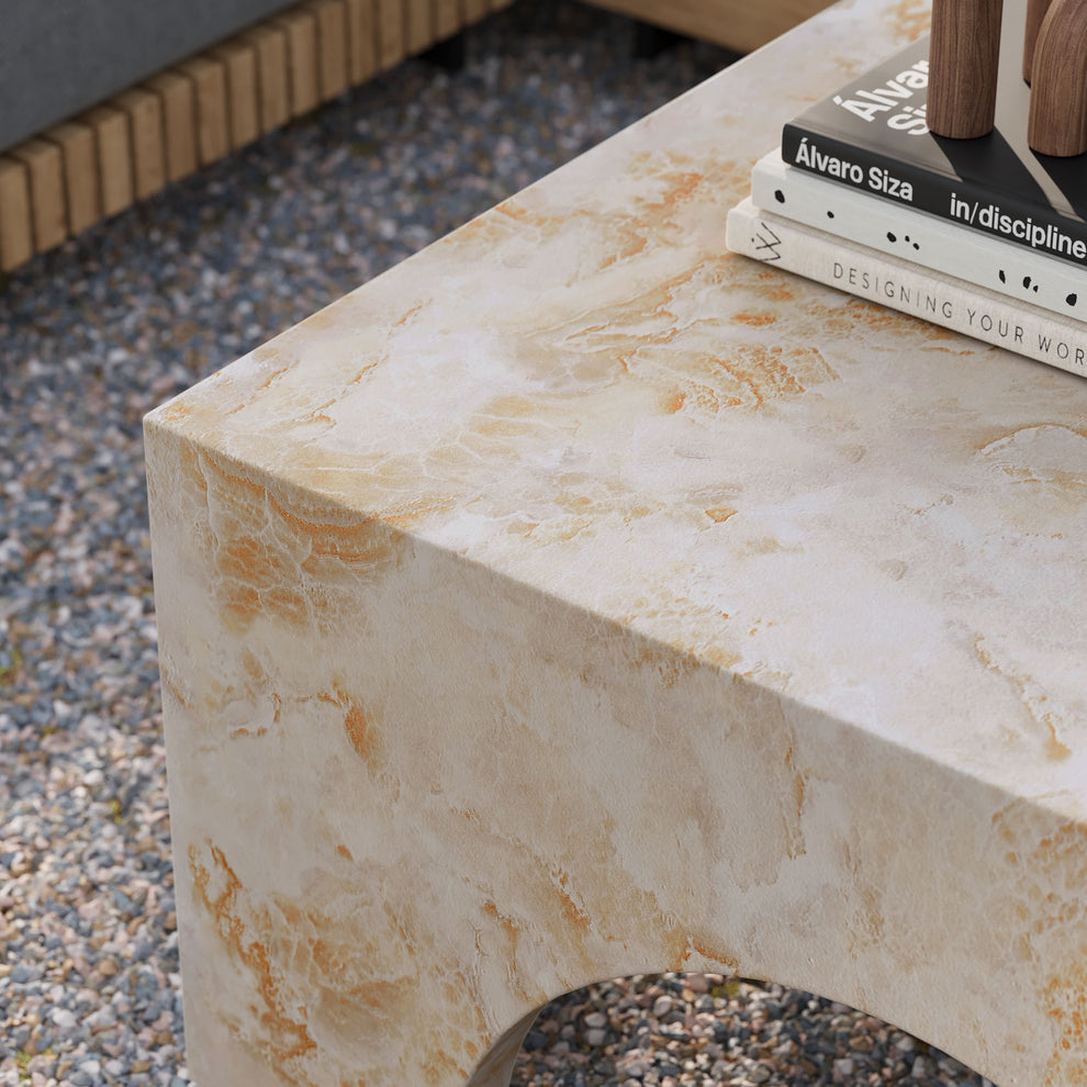 Valen Indoor - Outdoor Patio Arched Concrete Coffee Table by Modway | Coffee Tables | Modishstore - 8
