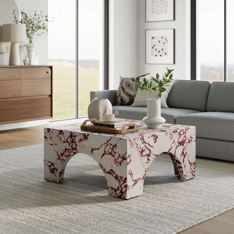 Valen Indoor - Outdoor Patio Arched Concrete Coffee Table by Modway | Coffee Tables | Modishstore - 19