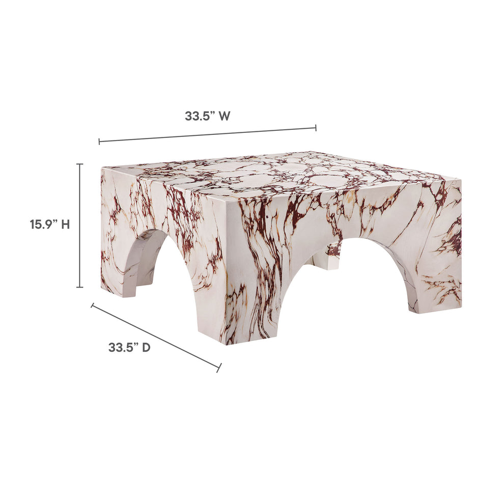 Valen Indoor - Outdoor Patio Arched Concrete Coffee Table by Modway | Coffee Tables | Modishstore - 23