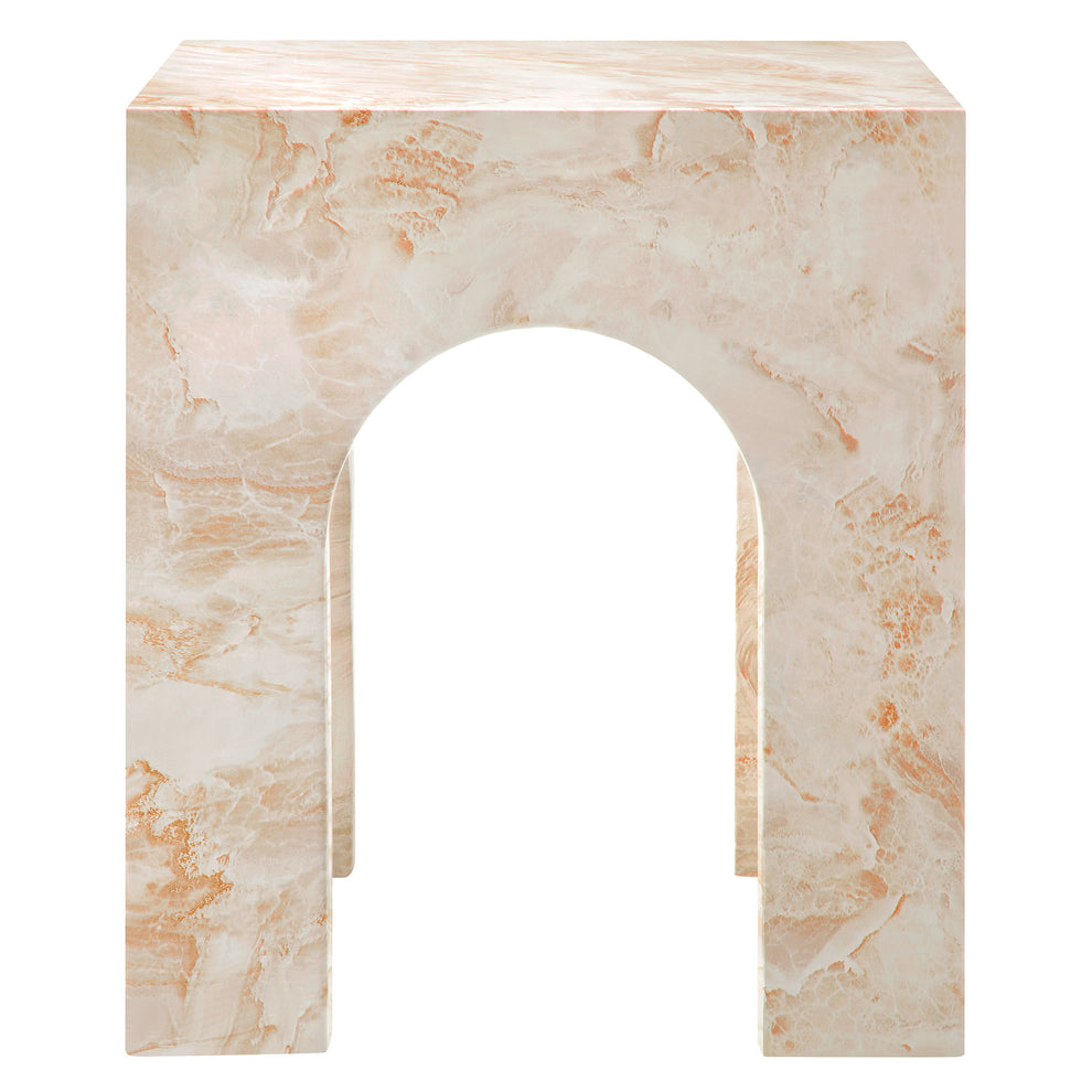 Valen Square Indoor - Outdoor Patio Arched Concrete Side Table by Modway | Side Tables | Modishstore - 3