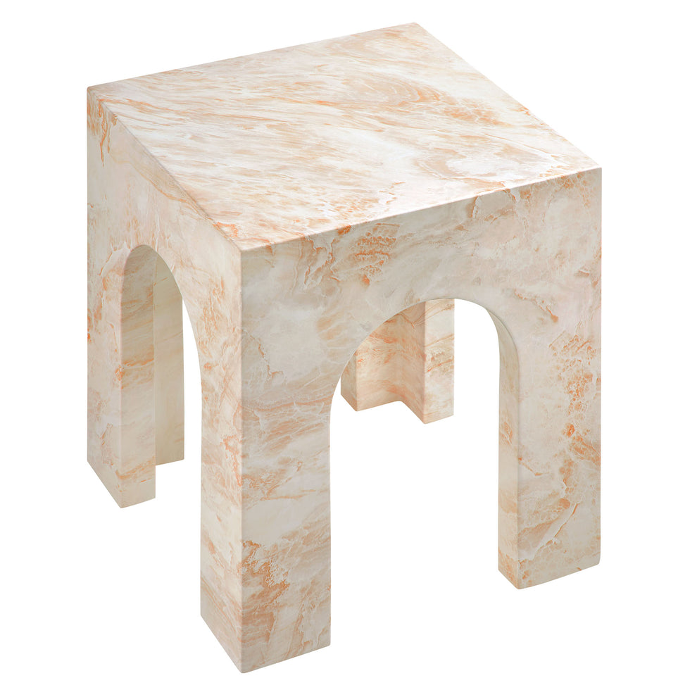 Valen Square Indoor - Outdoor Patio Arched Concrete Side Table by Modway | Side Tables | Modishstore - 4