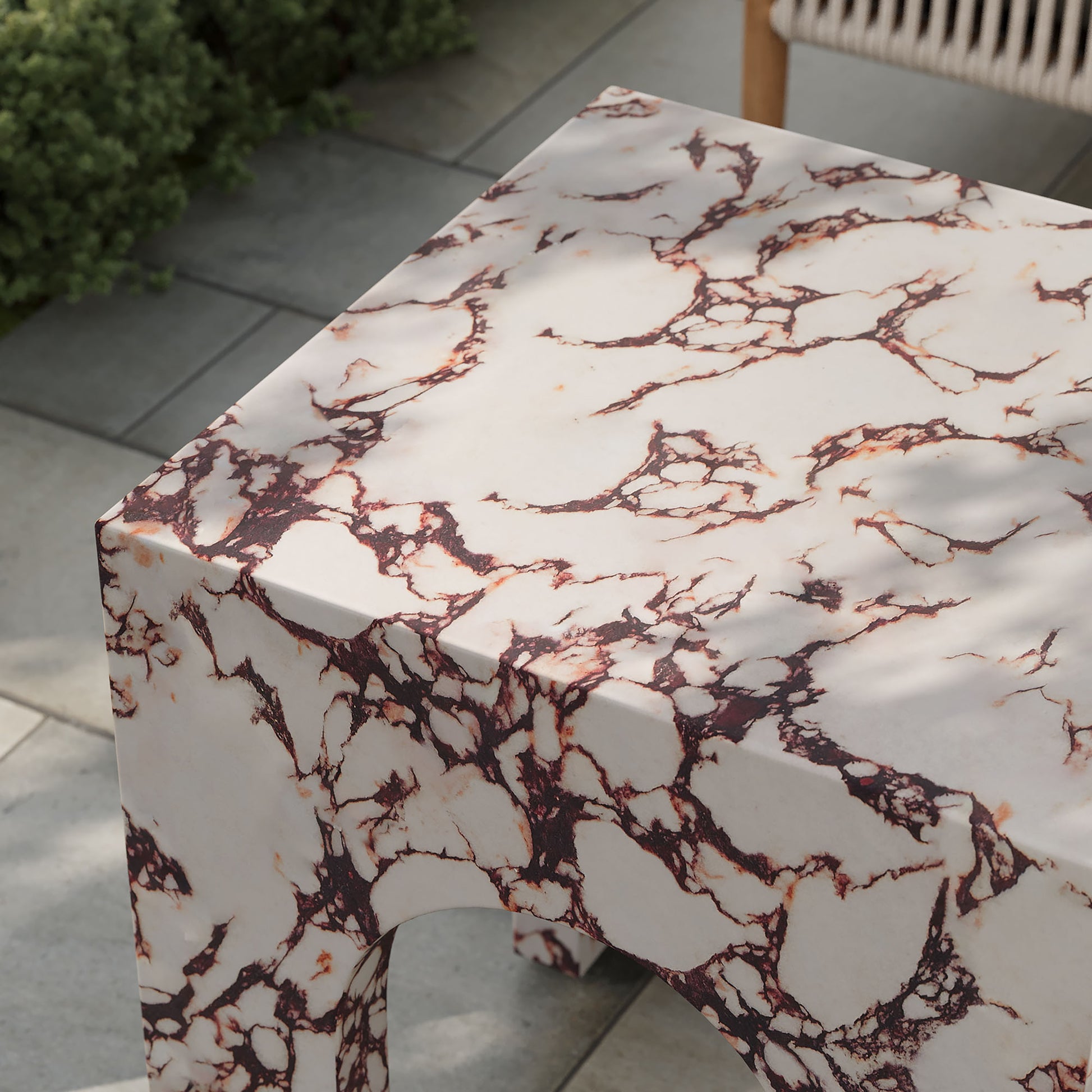 Valen Square Indoor - Outdoor Patio Arched Concrete Side Table by Modway | Side Tables | Modishstore - 20