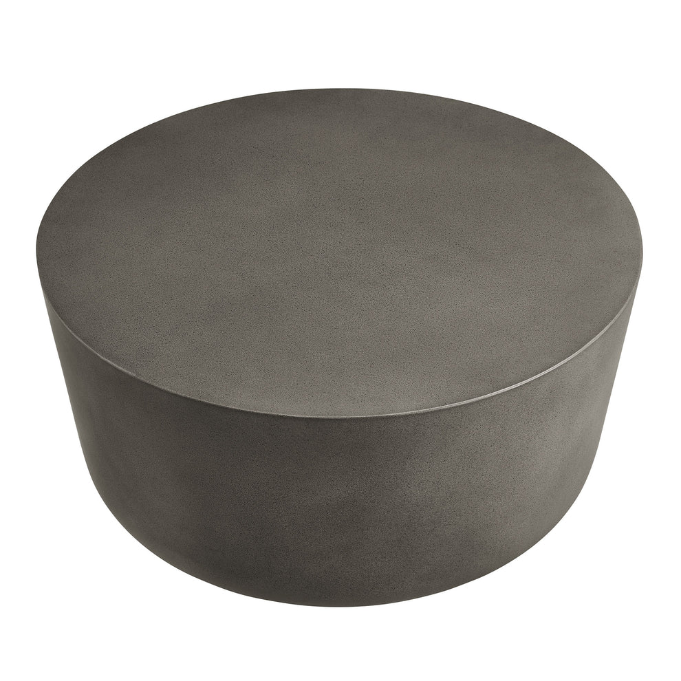 Brion Round Indoor - Outdoor Patio Concrete Coffee Table by Modway | Coffee Tables | Modishstore - 3