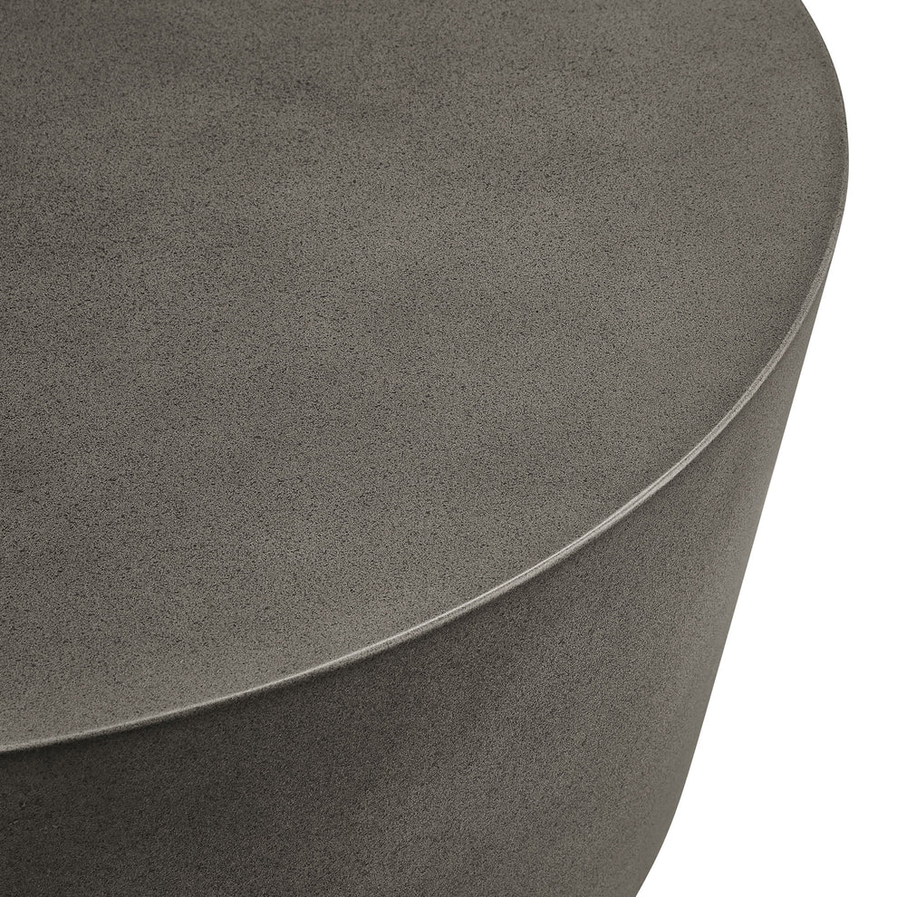 Brion Round Indoor - Outdoor Patio Concrete Coffee Table by Modway | Coffee Tables | Modishstore - 4