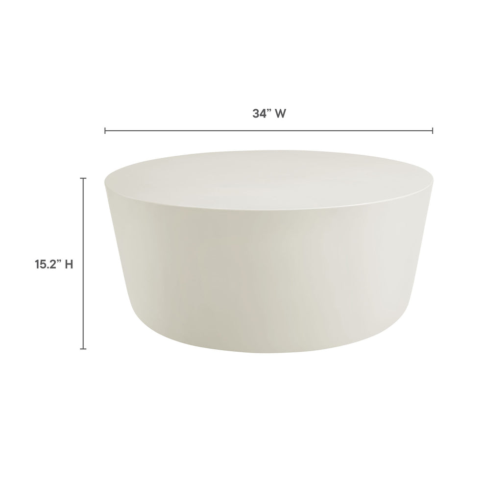 Brion Round Indoor - Outdoor Patio Concrete Coffee Table by Modway | Coffee Tables | Modishstore - 19
