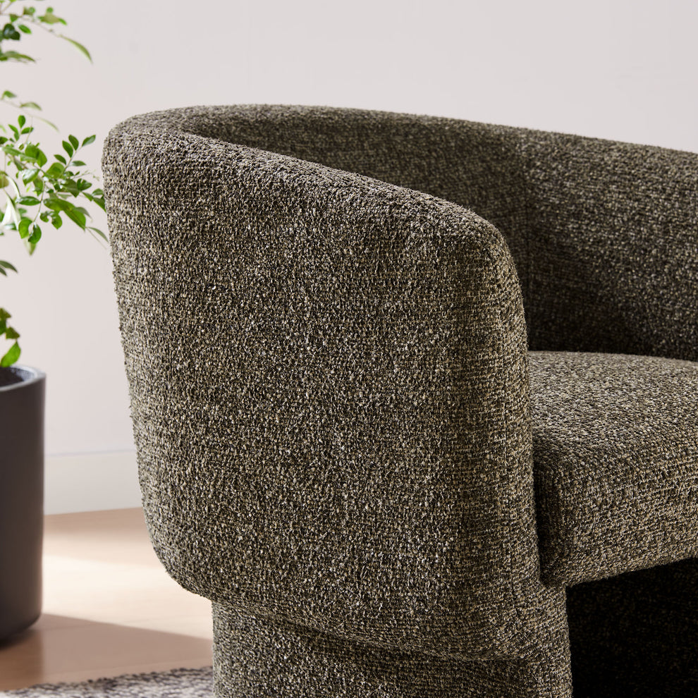 Muse Boucle Fabric Barrel Accent Chair by Modway | Accent Chairs | Modishstore - 7