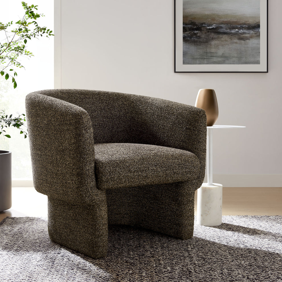 Muse Boucle Fabric Barrel Accent Chair by Modway | Accent Chairs | Modishstore - 1