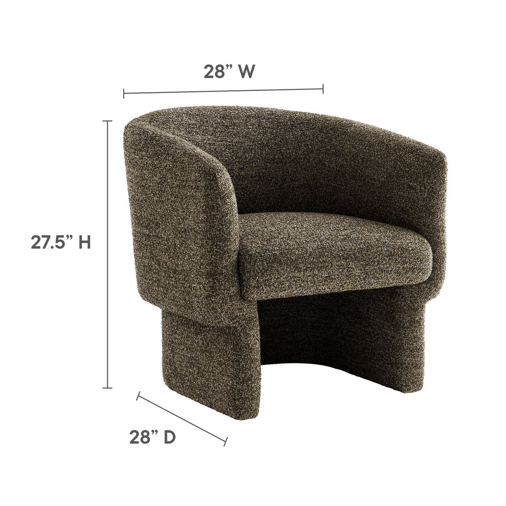 Muse Boucle Fabric Barrel Accent Chair by Modway | Accent Chairs | Modishstore - 9
