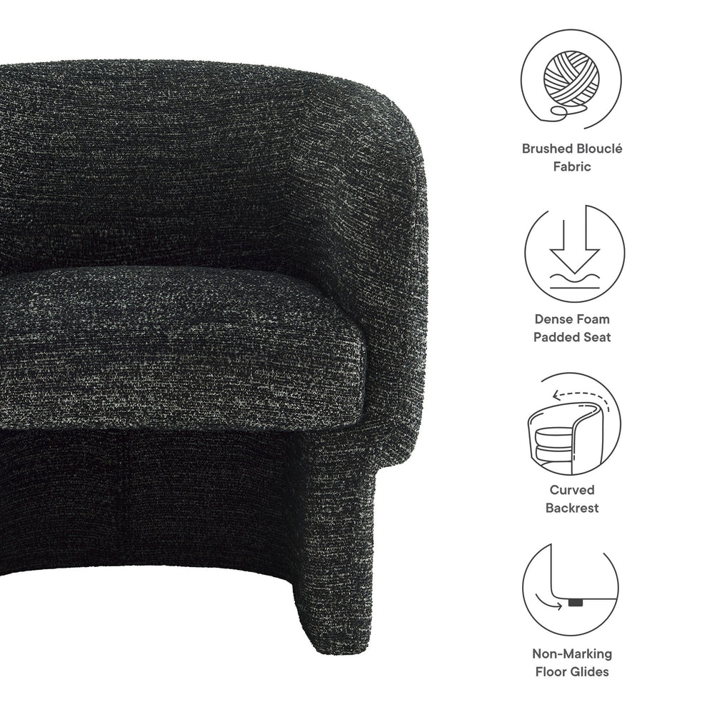 Muse Boucle Fabric Barrel Accent Chair by Modway | Accent Chairs | Modishstore - 17