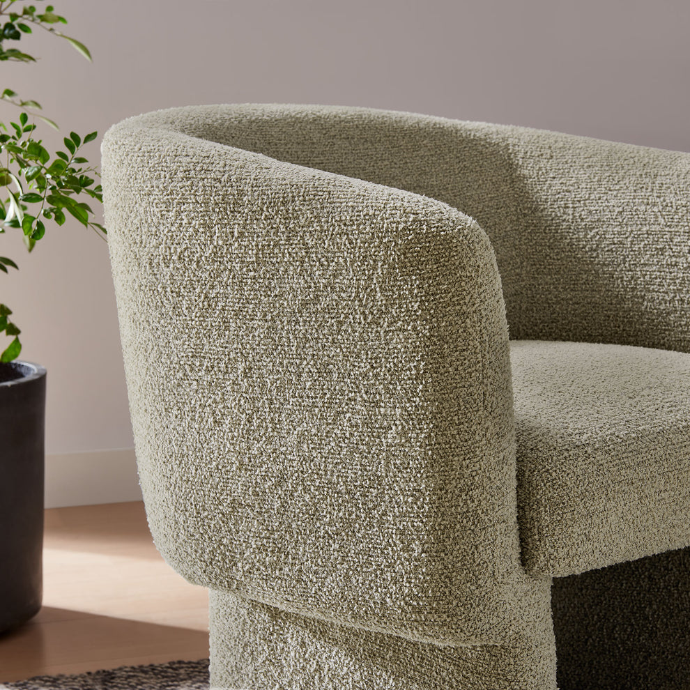 Muse Boucle Fabric Barrel Accent Chair by Modway | Accent Chairs | Modishstore - 24