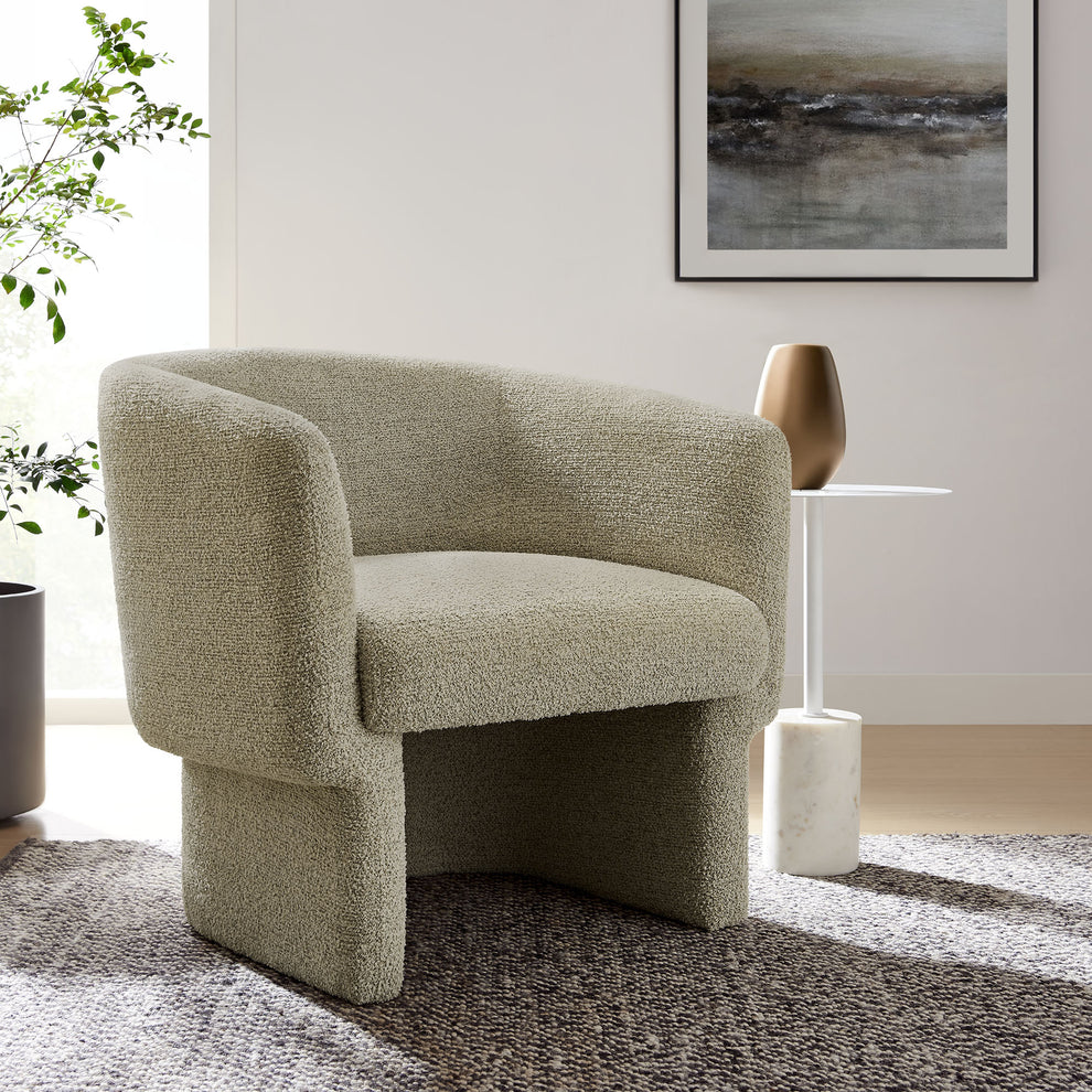 Muse Boucle Fabric Barrel Accent Chair by Modway | Accent Chairs | Modishstore - 25