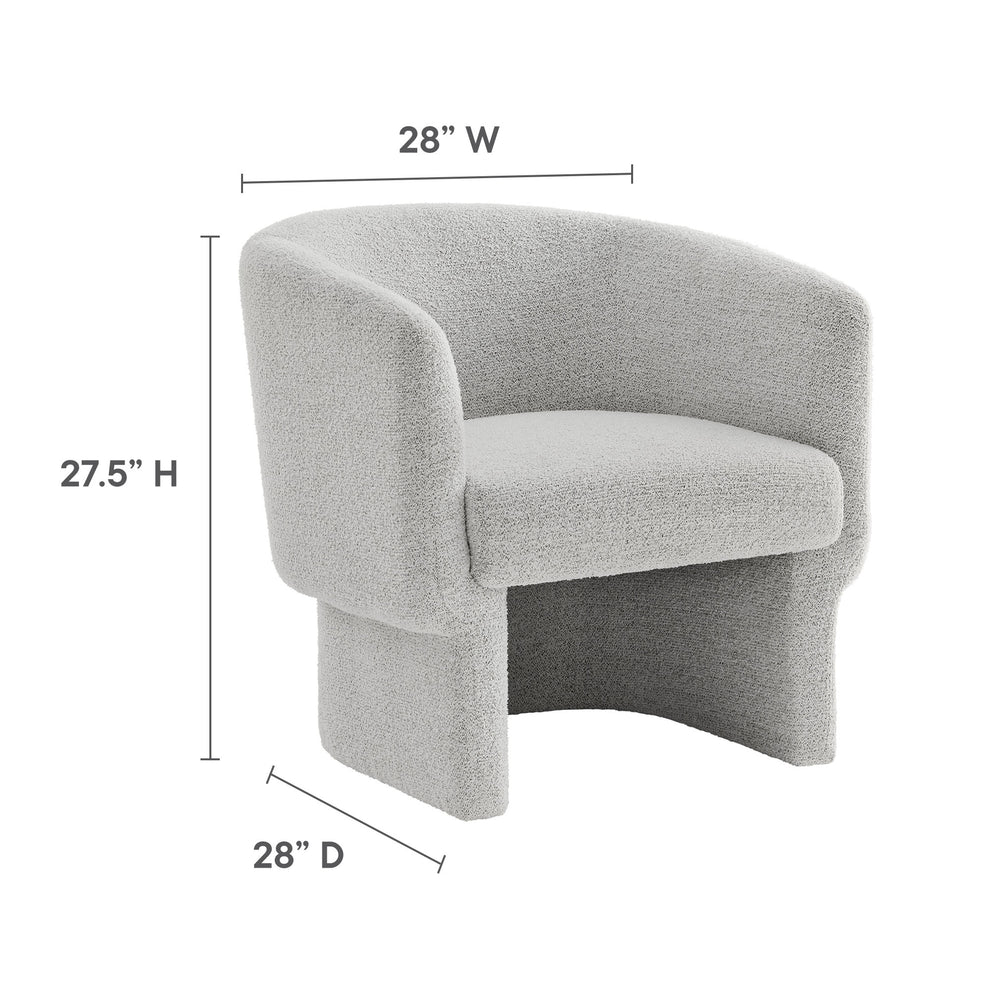 Muse Boucle Fabric Barrel Accent Chair by Modway | Accent Chairs | Modishstore - 36
