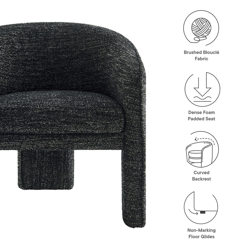 Greer Boucle Fabric Upholstered Accent Armchair by Modway | Accent Chairs | Modishstore - 8