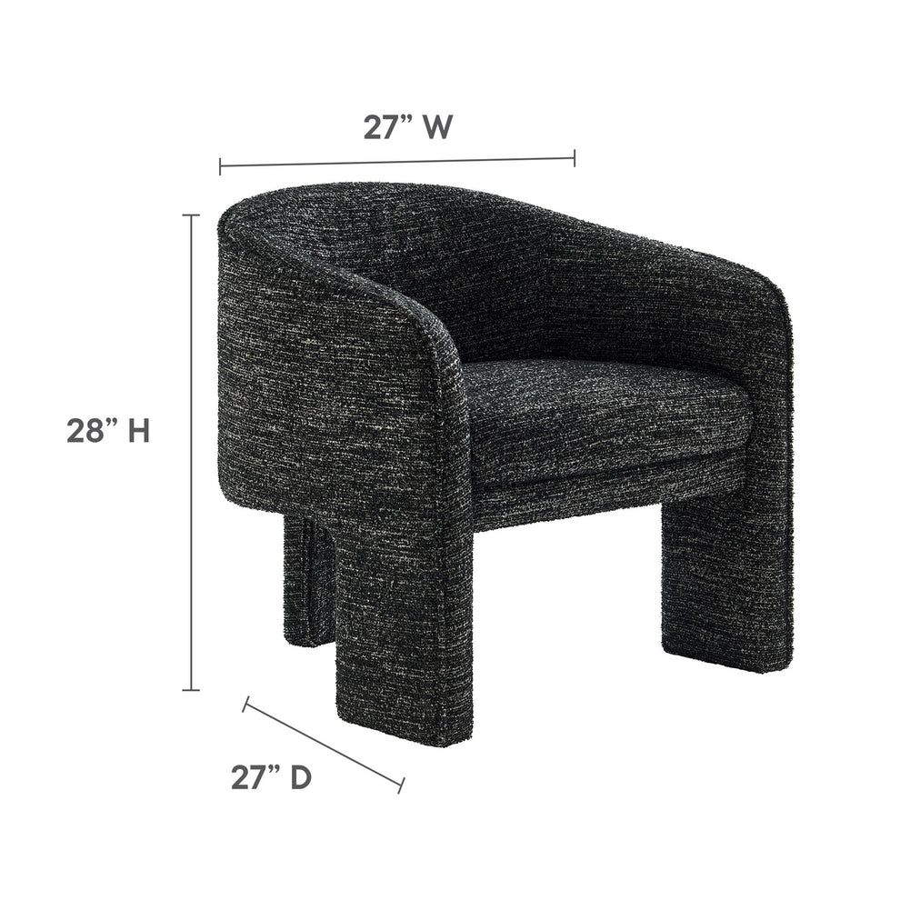 Greer Boucle Fabric Upholstered Accent Armchair by Modway | Accent Chairs | Modishstore - 9