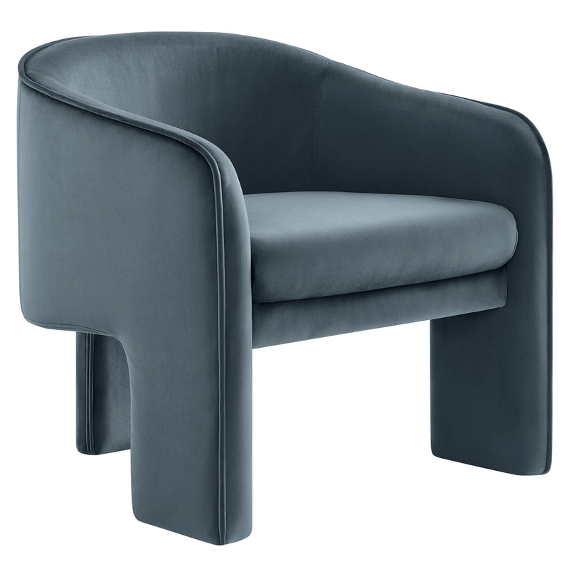 Greer Performance Velvet Upholstered Accent Armchair by Modway | Accent Chairs | Modishstore - 10