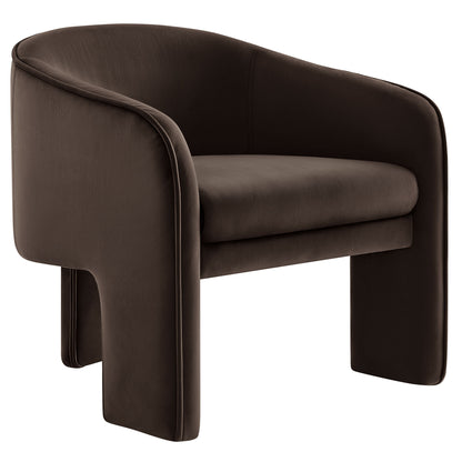 Greer Performance Velvet Upholstered Accent Armchair by Modway | Accent Chairs | Modishstore - 19