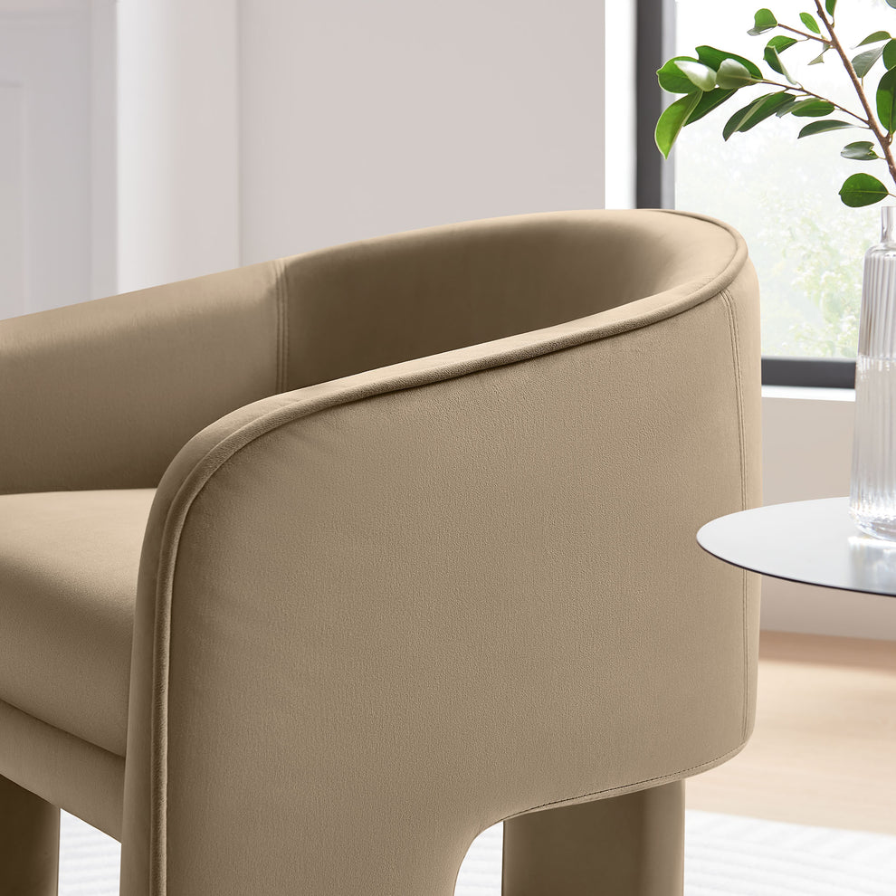 Greer Performance Velvet Upholstered Accent Armchair by Modway | Accent Chairs | Modishstore - 33
