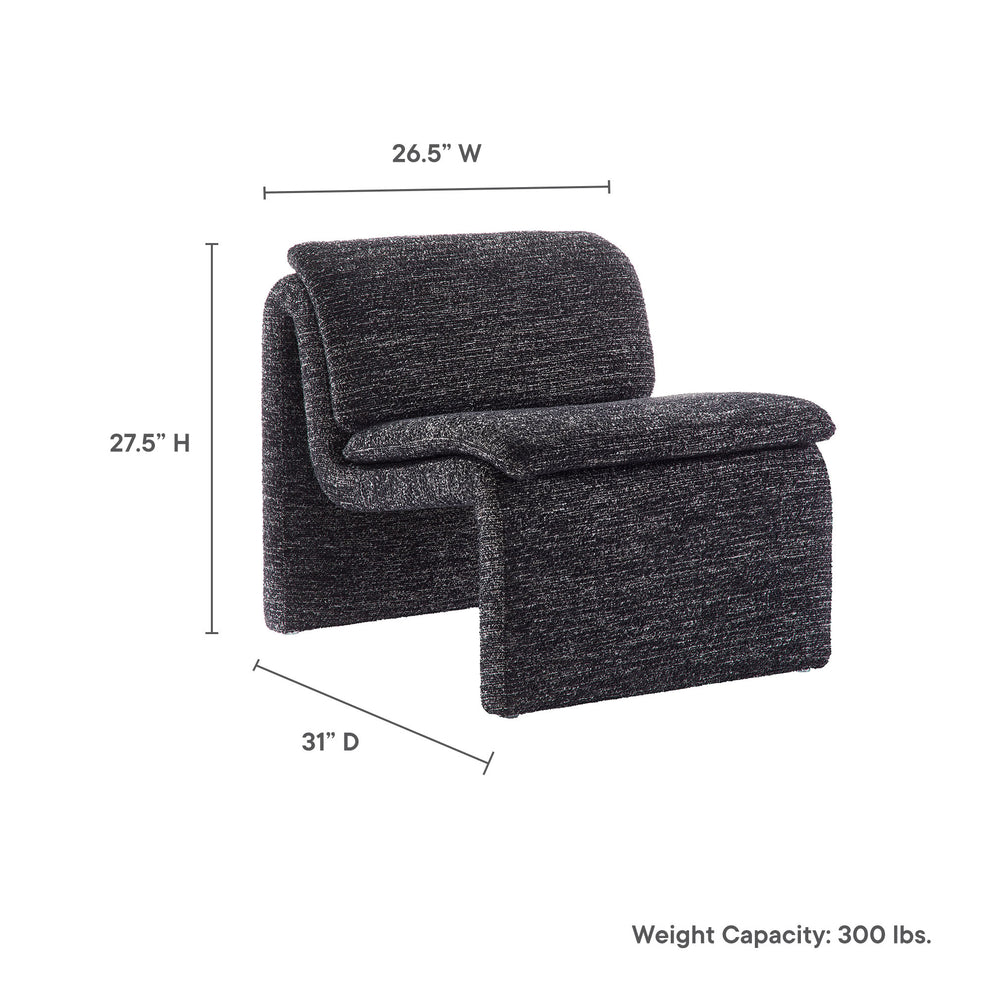 Dune Boucle Upholstered Armless Accent Chair by Modway | Accent Chairs | Modishstore - 18