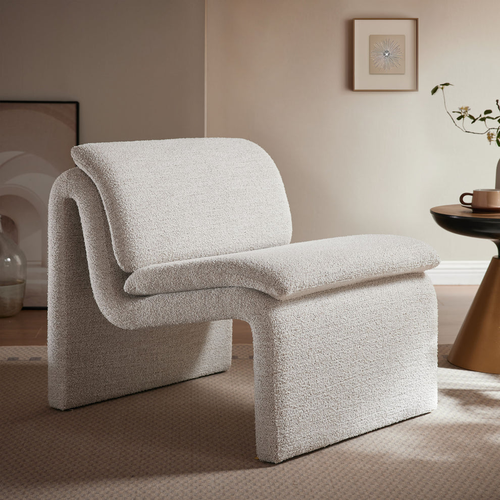 Dune Boucle Upholstered Armless Accent Chair by Modway | Accent Chairs | Modishstore - 25