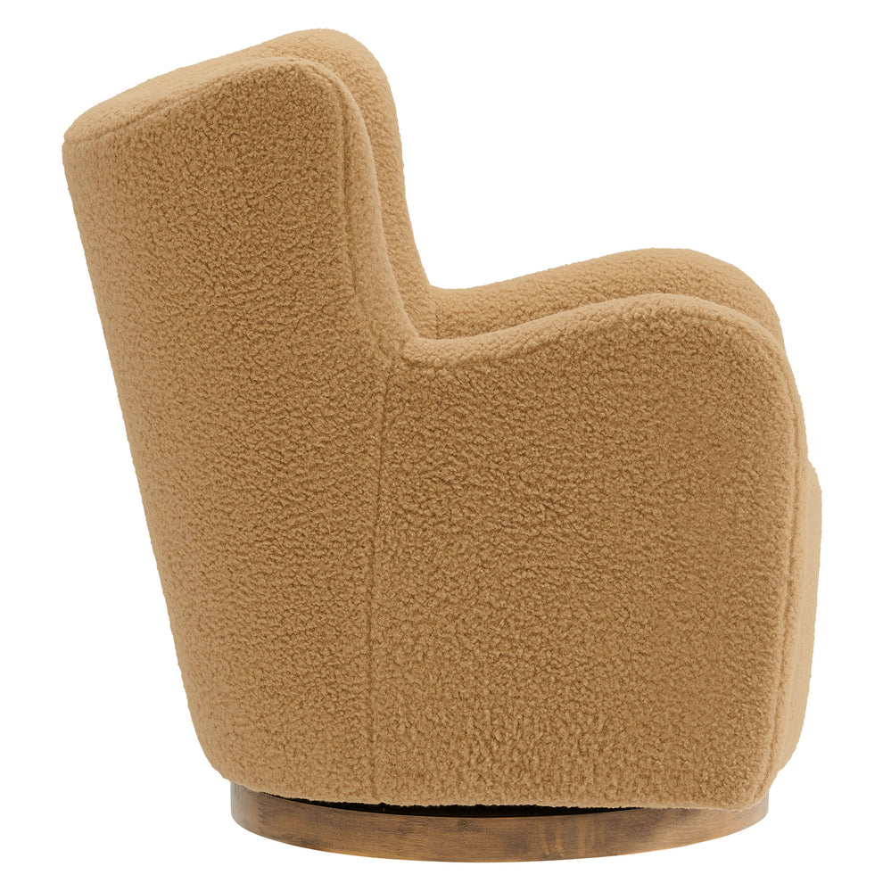 Montrose Wingback Sherpa Swivel Accent Chair by Modway | Accent Chairs | Modishstore - 3