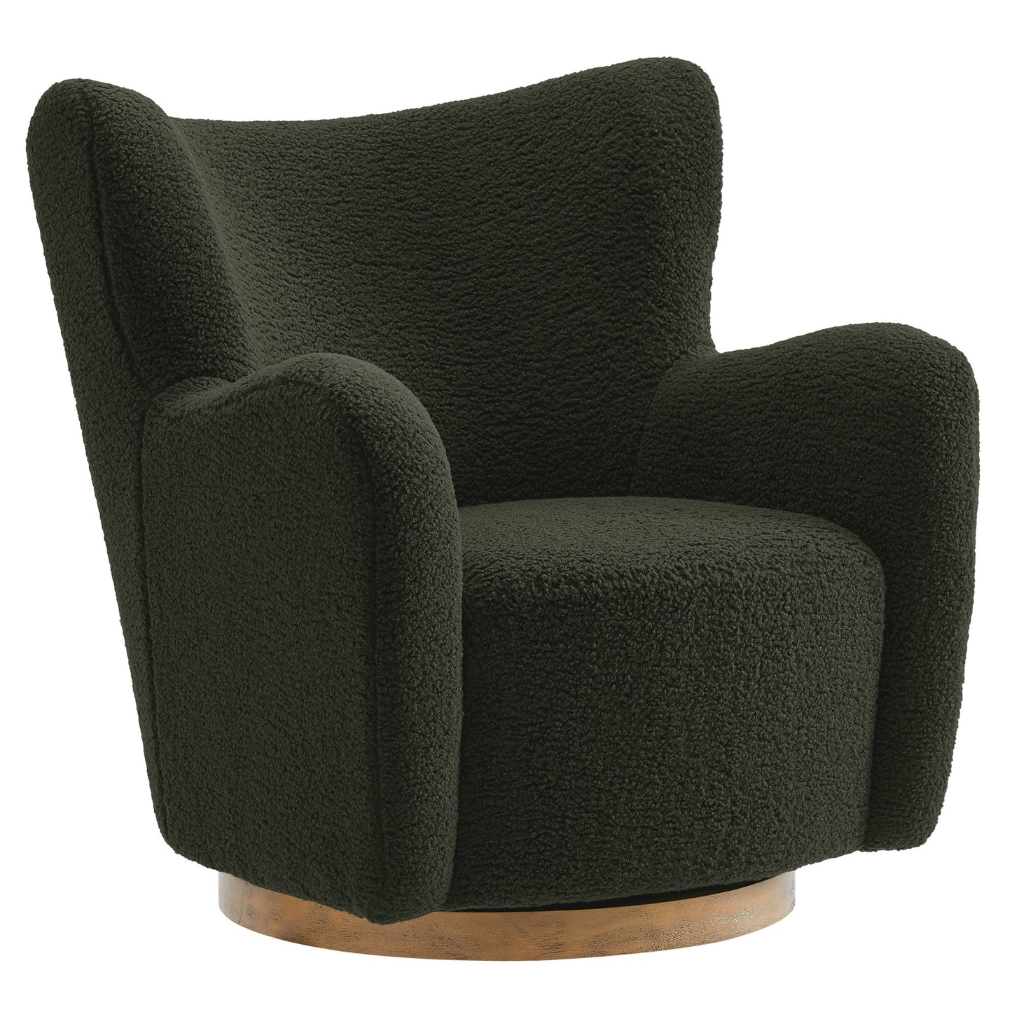 Montrose Wingback Sherpa Swivel Accent Chair by Modway | Accent Chairs | Modishstore - 11