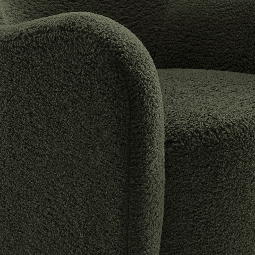 Montrose Wingback Sherpa Swivel Accent Chair by Modway | Accent Chairs | Modishstore - 15