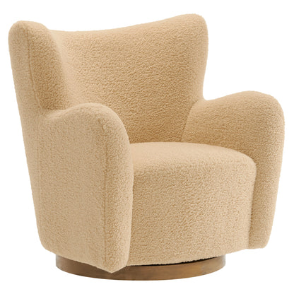 Montrose Wingback Sherpa Swivel Accent Chair by Modway | Accent Chairs | Modishstore - 21