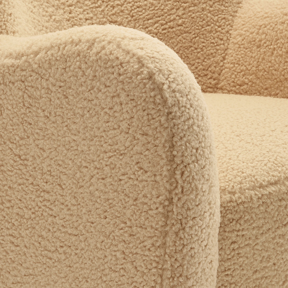 Montrose Wingback Sherpa Swivel Accent Chair by Modway | Accent Chairs | Modishstore - 25