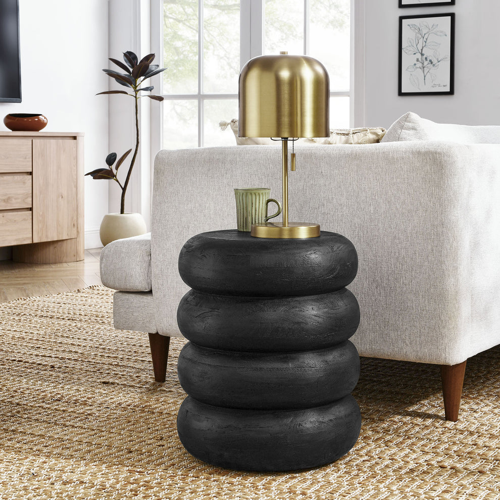 Ellery Round Stacked Wood Side Table by Modway | Side Tables | Modishstore - 6
