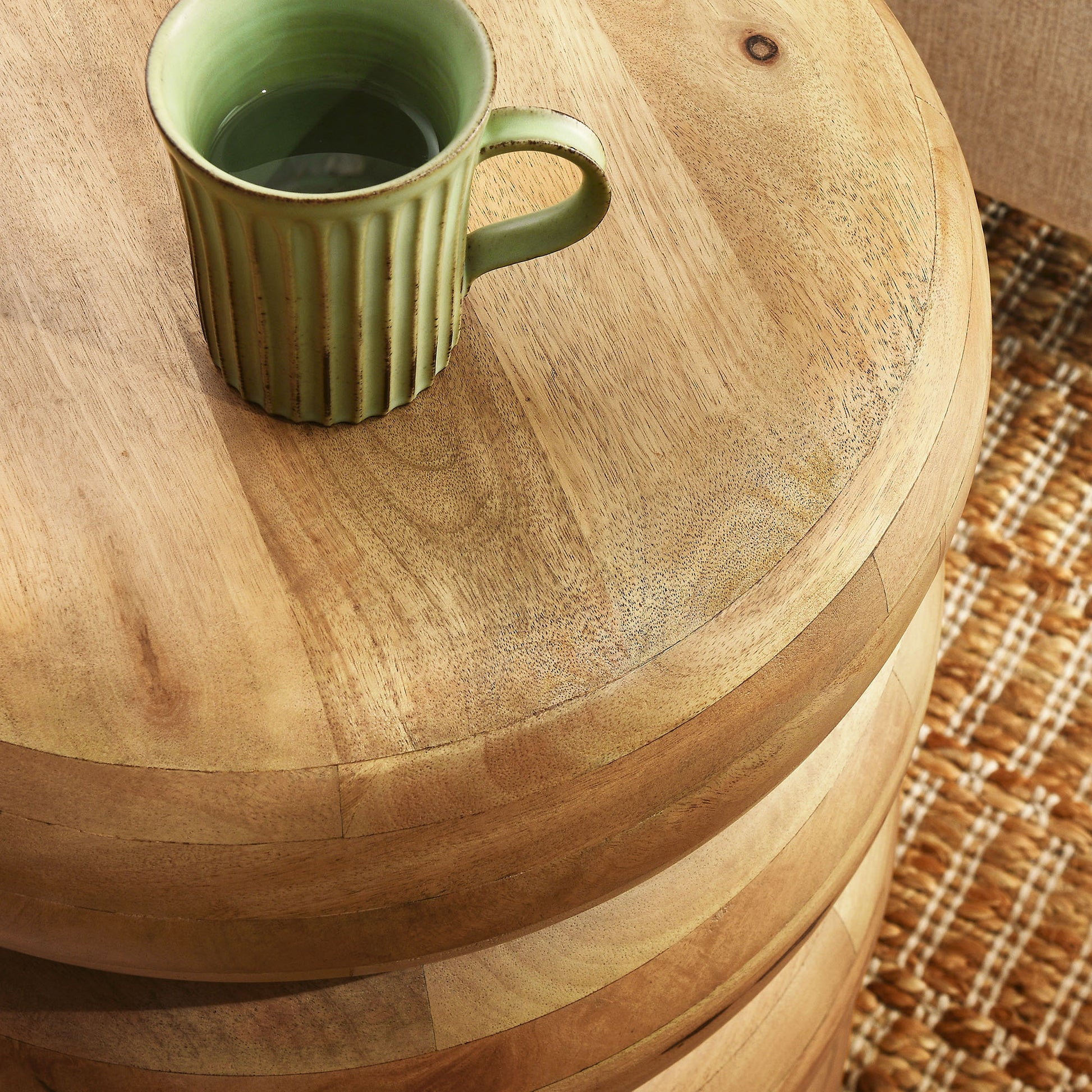 Ellery Round Stacked Wood Side Table by Modway | Side Tables | Modishstore - 12