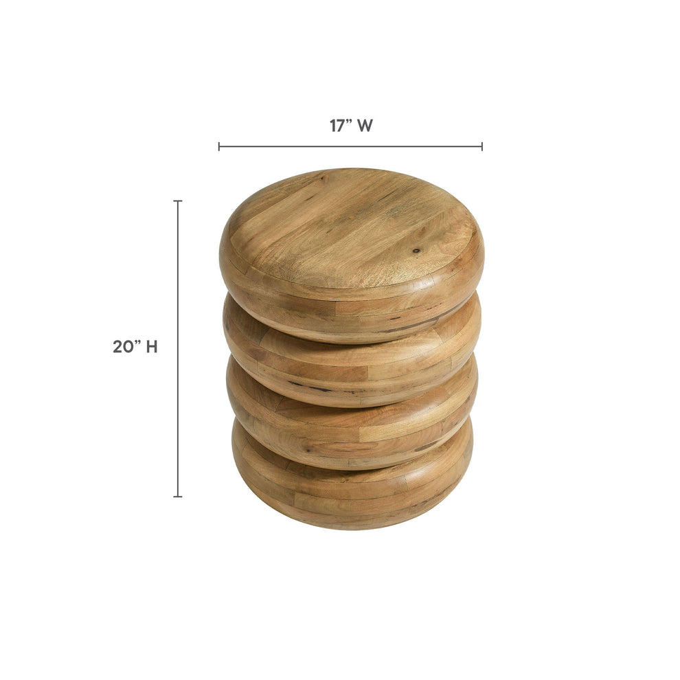 Ellery Round Stacked Wood Side Table by Modway | Side Tables | Modishstore - 16