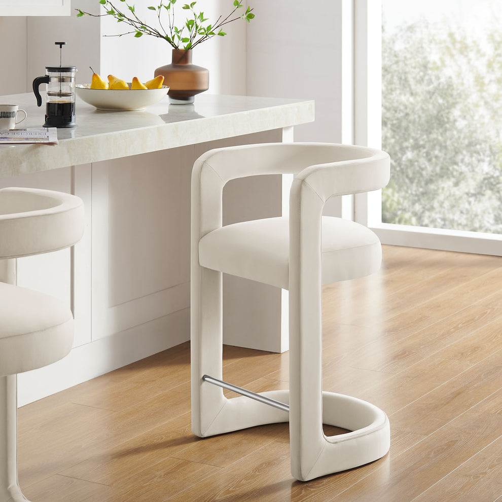 Winslow Performance Velvet Counter Stool by Modway | Counter Stools | Modishstore - 1