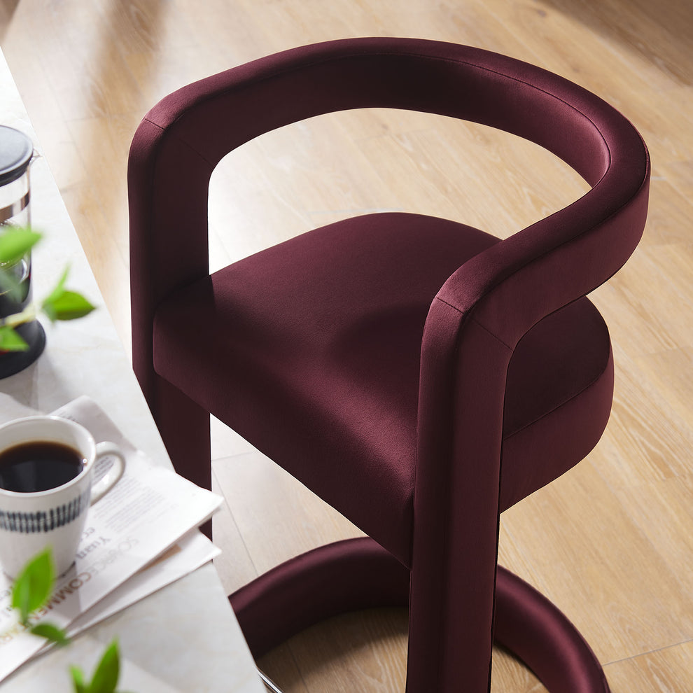 Winslow Performance Velvet Counter Stool by Modway | Counter Stools | Modishstore - 24
