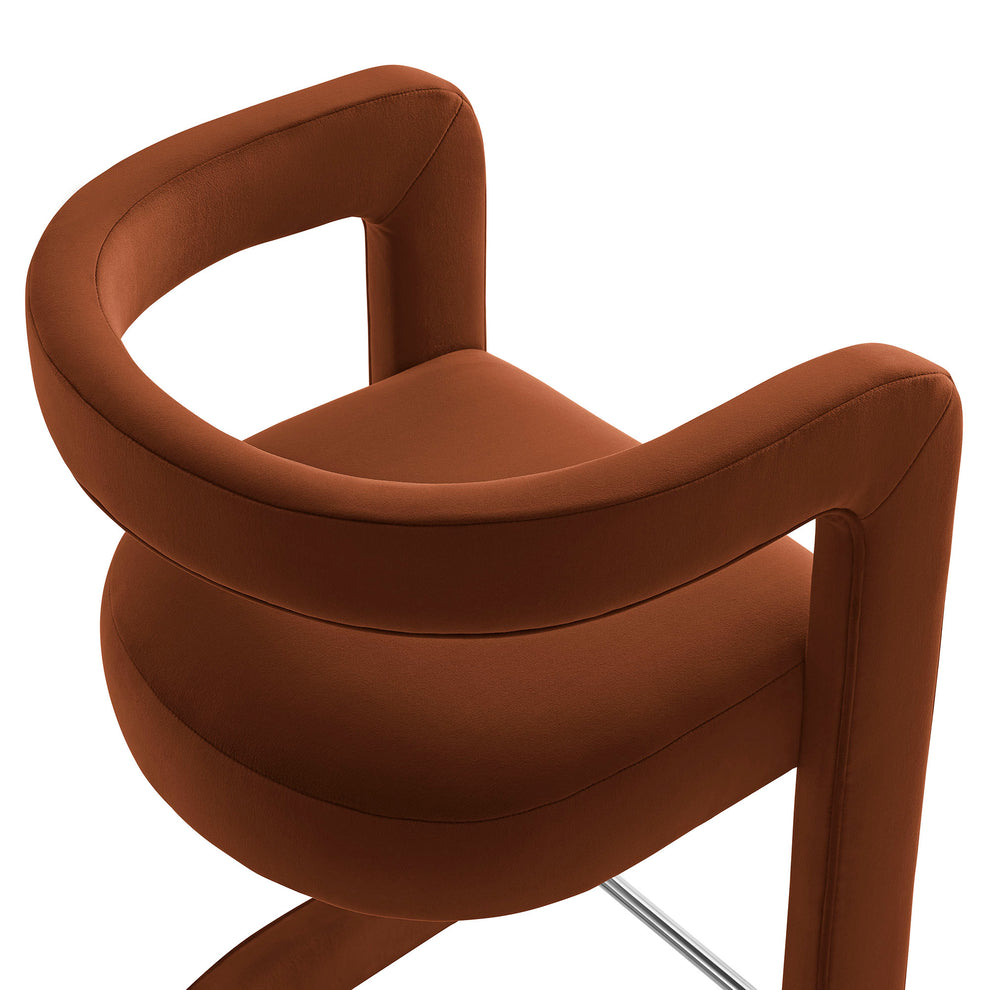 Winslow Performance Velvet Counter Stool by Modway | Counter Stools | Modishstore - 32