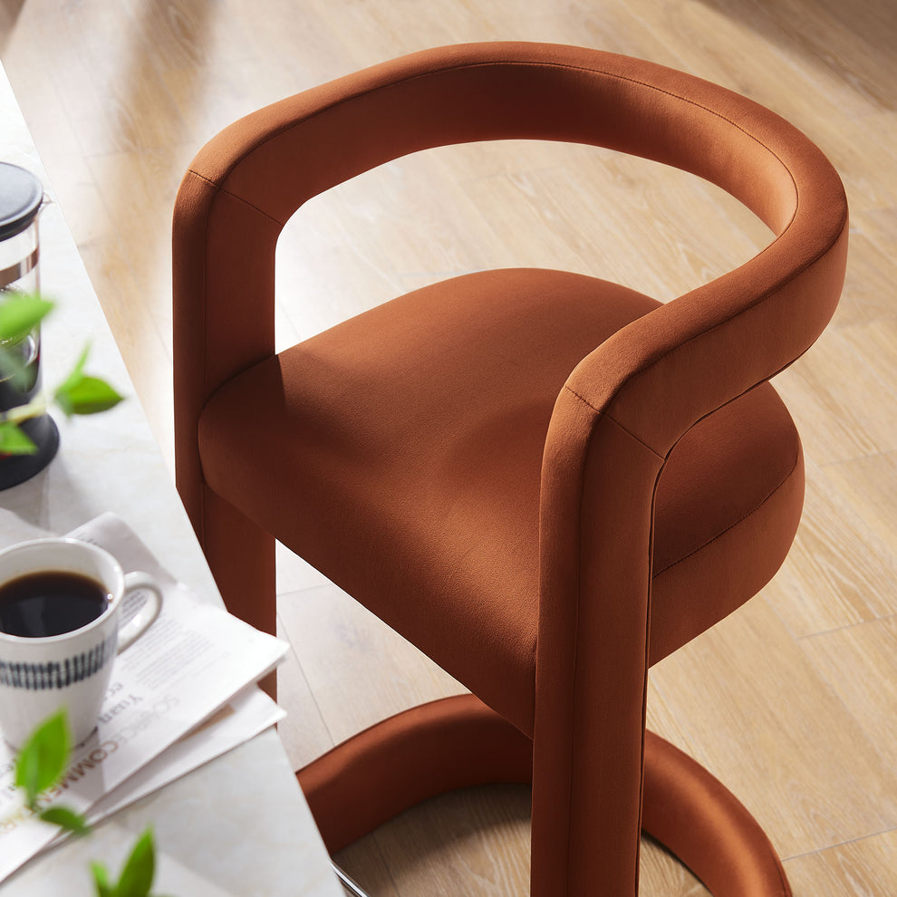 Winslow Performance Velvet Counter Stool by Modway | Counter Stools | Modishstore - 33