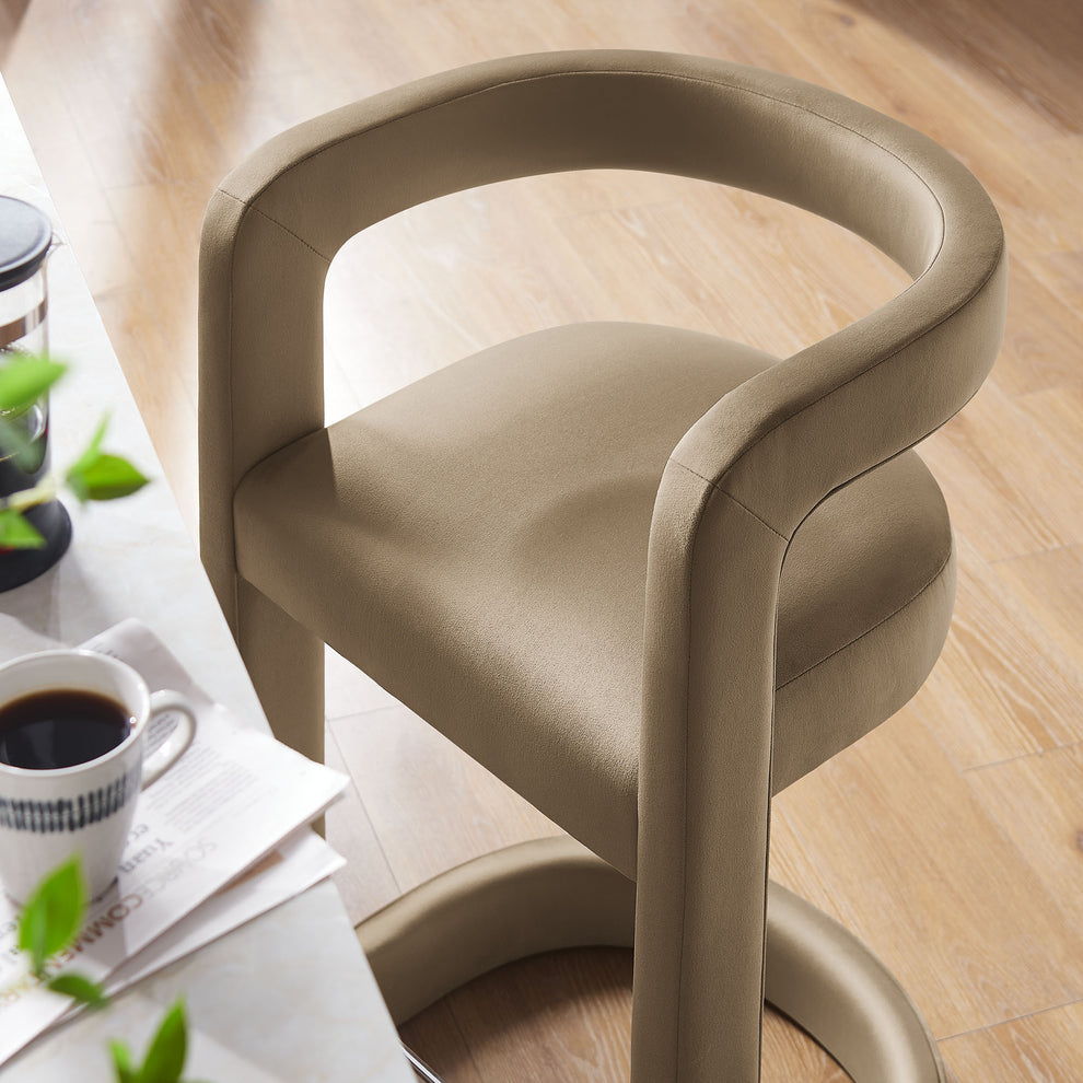 Winslow Performance Velvet Counter Stool by Modway | Counter Stools | Modishstore - 51