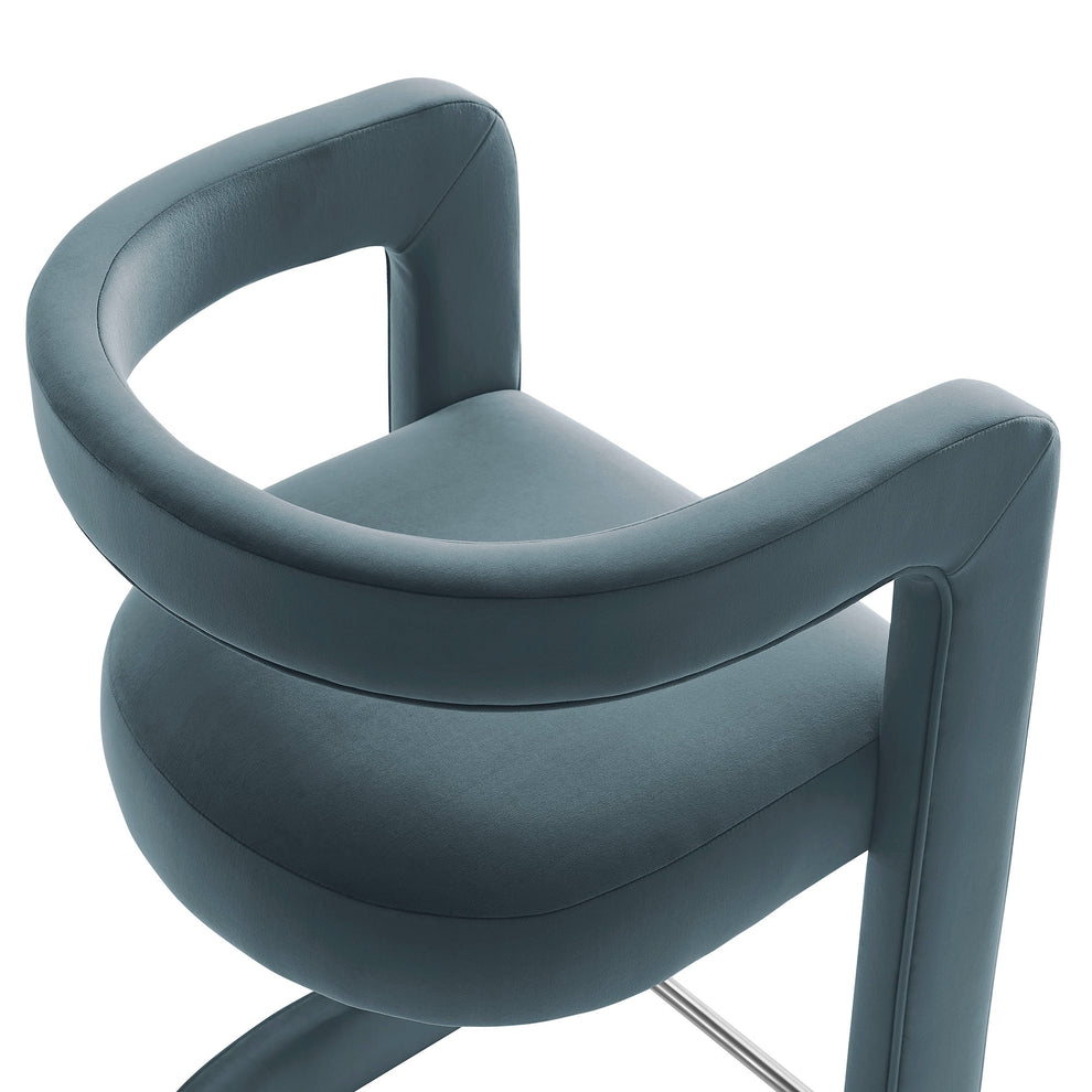 Winslow Performance Velvet Bar Stool by Modway | Bar Stools | Modishstore - 14