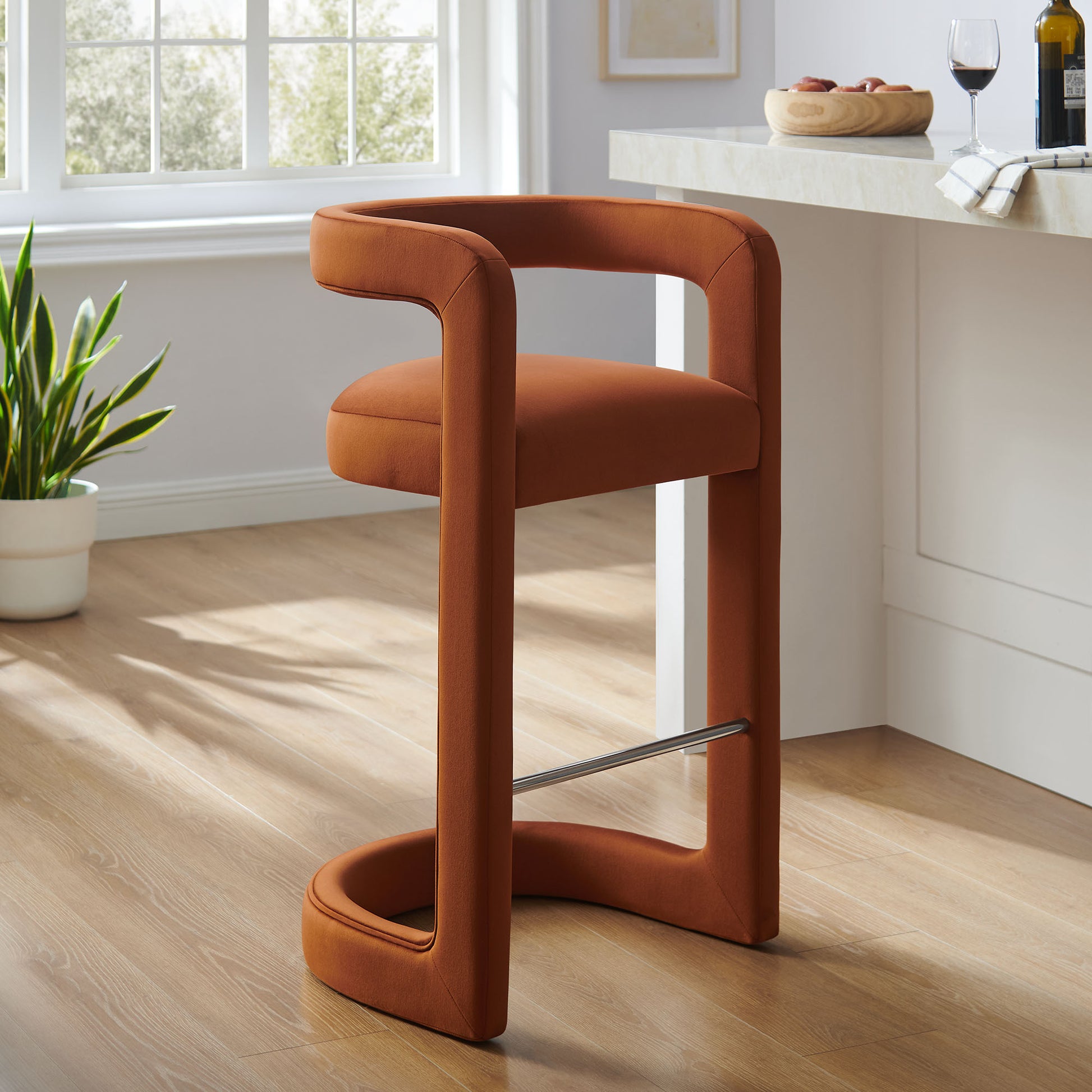 Winslow Performance Velvet Bar Stool by Modway | Bar Stools | Modishstore - 34