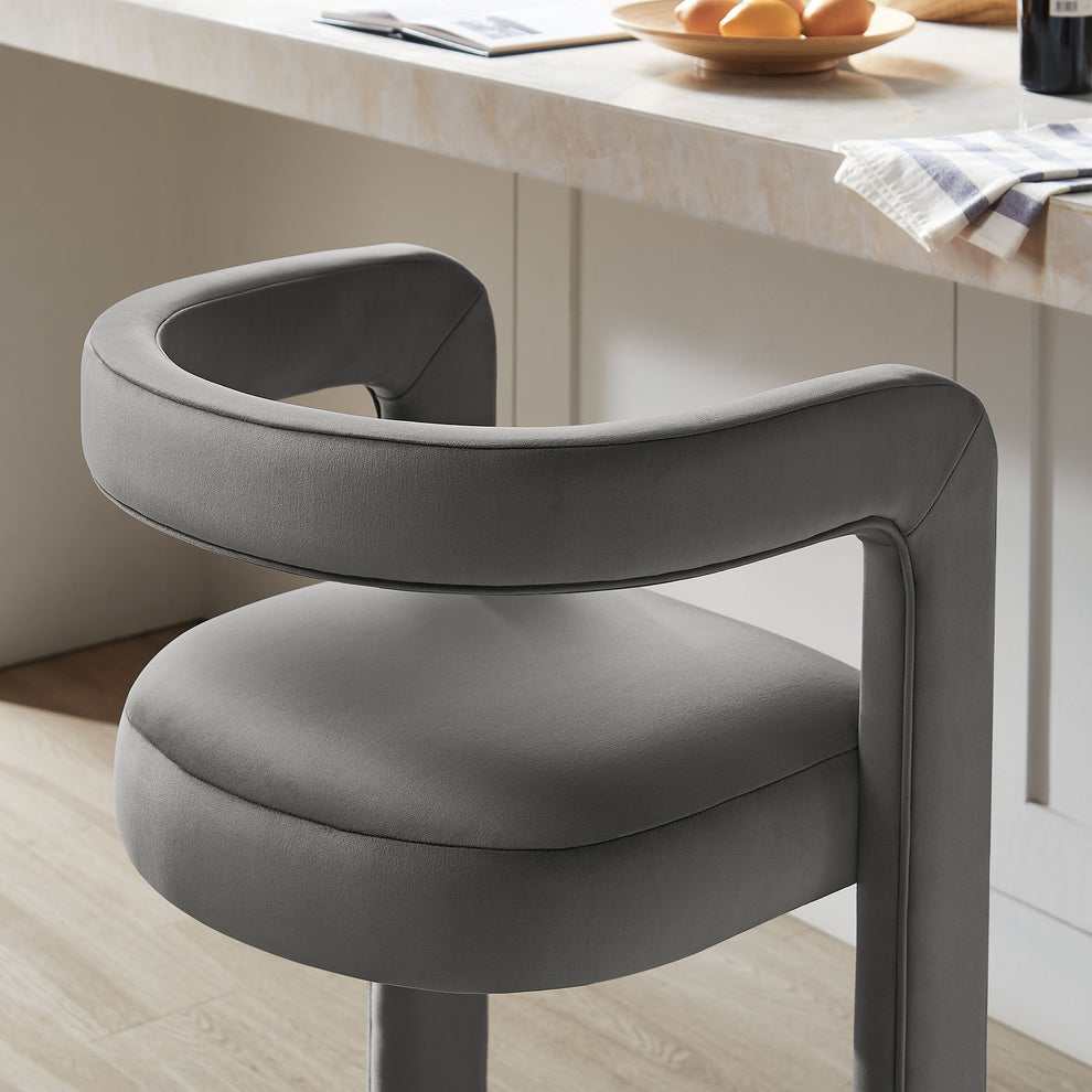 Winslow Performance Velvet Bar Stool by Modway | Bar Stools | Modishstore - 42