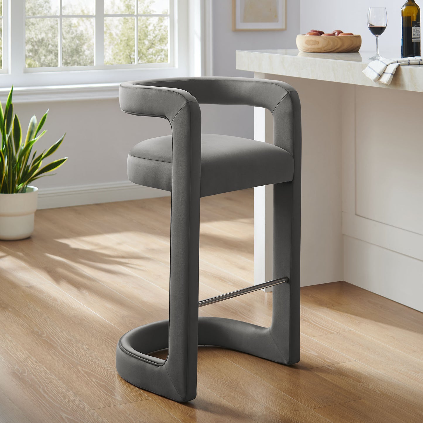 Winslow Performance Velvet Bar Stool by Modway | Bar Stools | Modishstore - 43