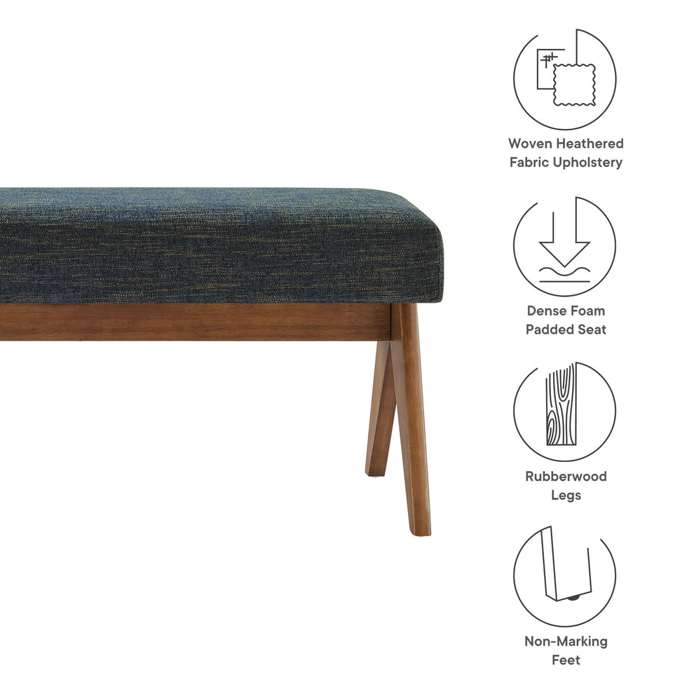 Lyra 47" Fabric Upholstered Bench by Modway | Benches | Modishstore - 17