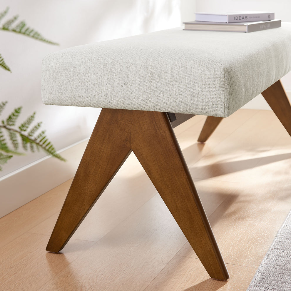 Lyra 47" Fabric Upholstered Bench by Modway | Benches | Modishstore - 23