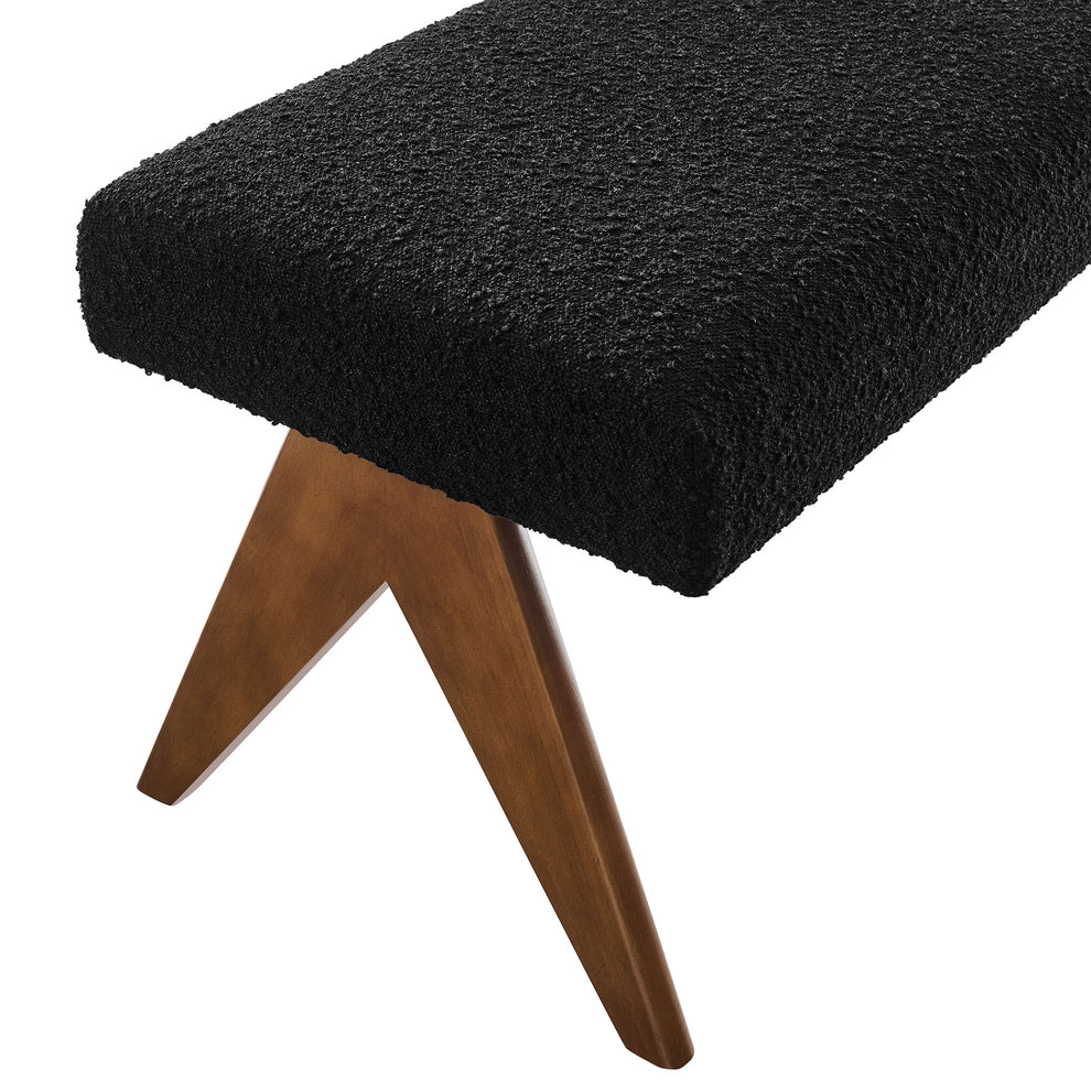 Lyra 47" Boucle Upholstered Bench by Modway | Benches | Modishstore - 5